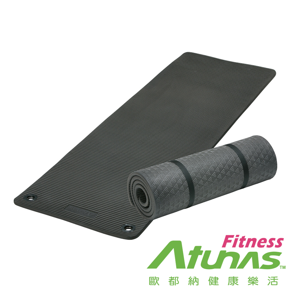 【ATUNAS 歐都納】健身運動瑜珈墊15mm(MEM72151黑/有氧/塑身/厚墊)