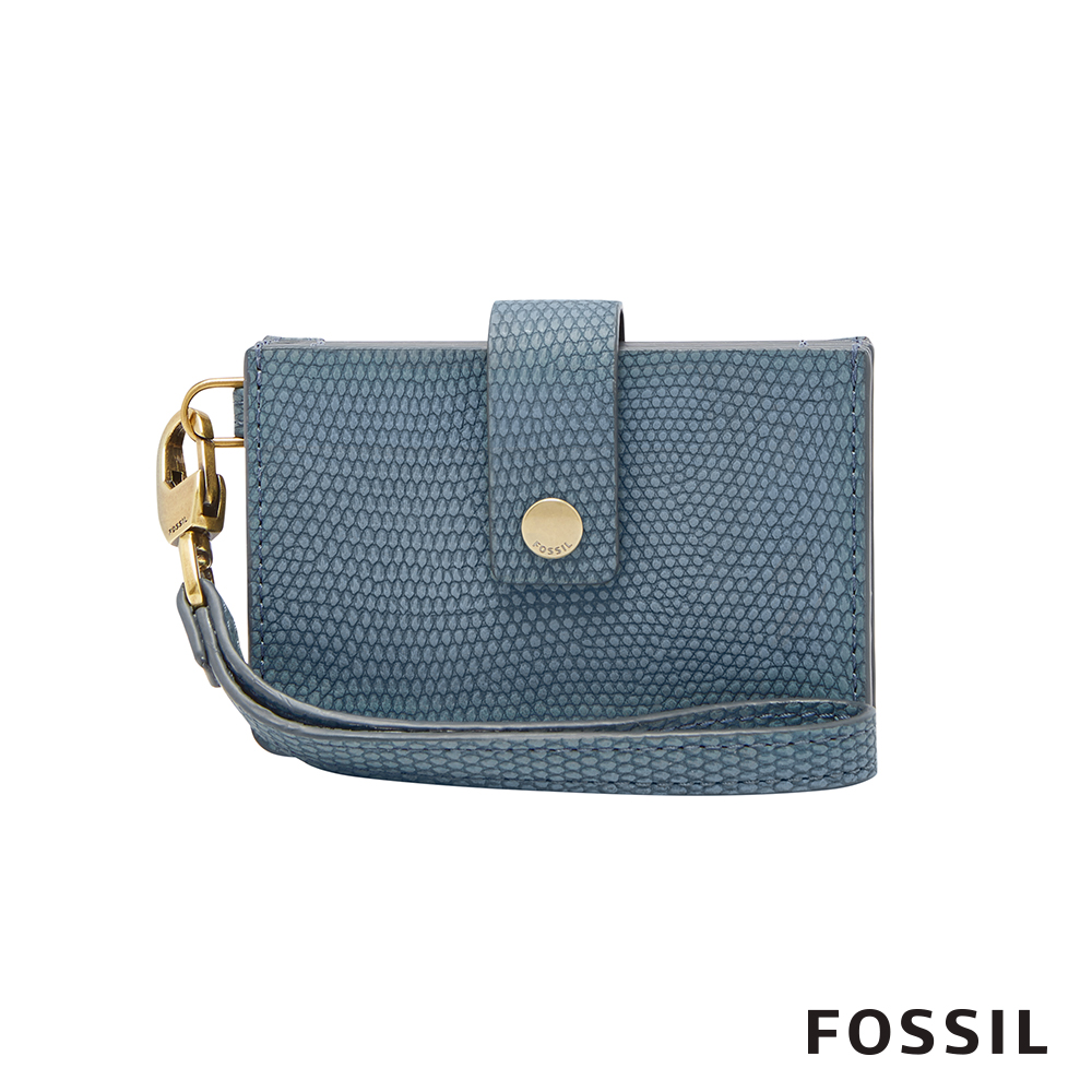 FOSSIL MINI WALLET 多國貨幣皮夾 小夾-霧藍色 SL7739491