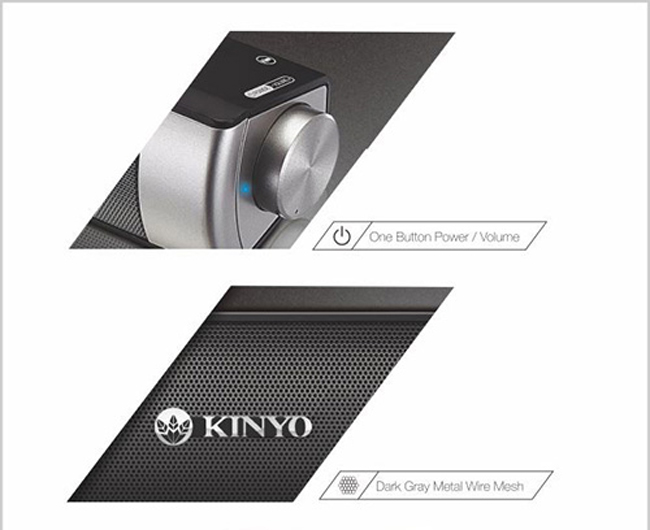 KINYO 全音域高質感2.0多媒體音箱(US-301)金屬鐵網