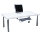 Dr. DIY 厚型桌面電腦桌/和室桌(含鍵盤抽)-素雅白色 product thumbnail 1