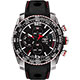 TISSOT 天梭 官方授權 PRS516 視距儀計時機械腕錶-黑x紅/44mm product thumbnail 1
