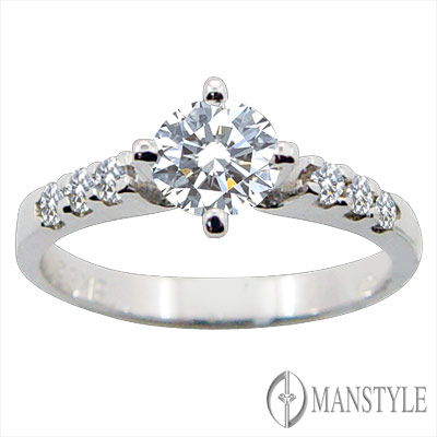 MANSTYLE「仙履奇緣」0.50ct +0.15ct碎鑽 八心八箭鑽戒