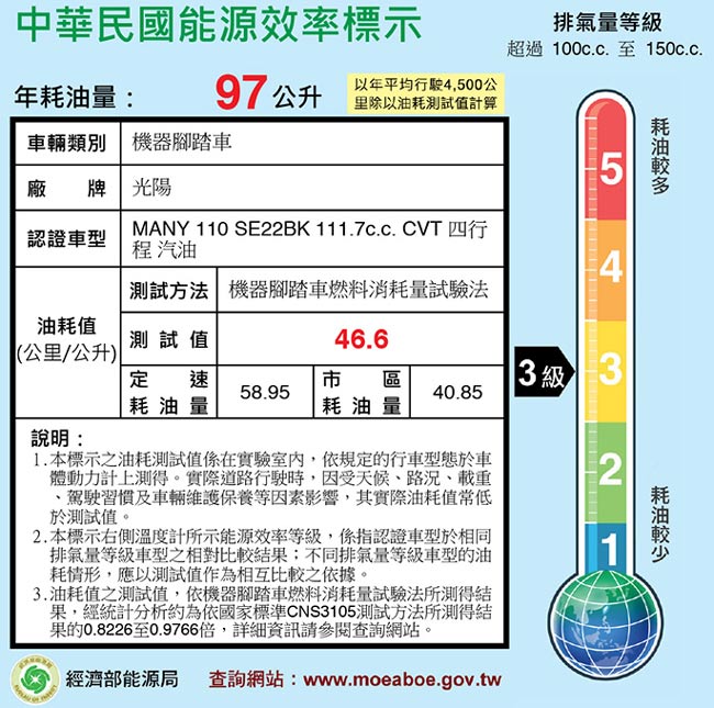 (無卡分期-18期)KYMCO光陽機車 MANY 110 碟煞-六期(2019年)