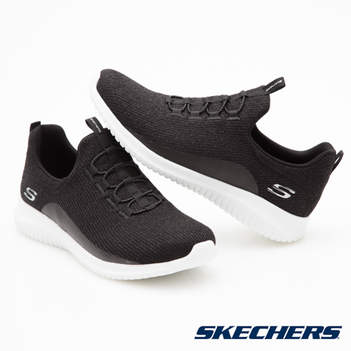 SKECHERS (女) 運動系列 ULTRA FLEX - 12830WBLK