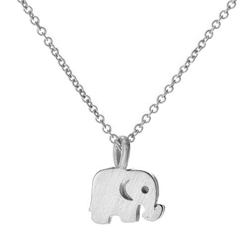 Dogeared 大象 銀色許願項鍊 好運健康 Elephant Necklace附原廠盒