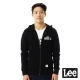 Lee 男款 毛巾內裡連帽拉鍊外套 黑色 product thumbnail 1