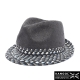 KANGOL 英國袋鼠 - 經典系列 - 紙纖維三色編織紳士帽 - 黑色 product thumbnail 1