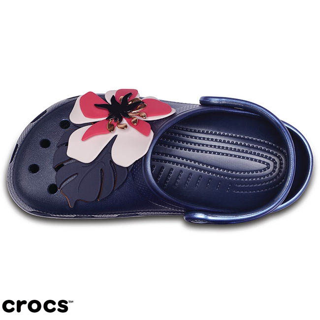 Crocs 卡駱馳 (中性鞋) 經典花朵克駱格 205248-410