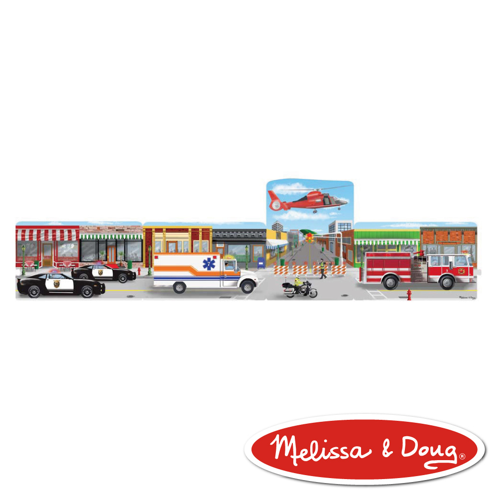 美國瑪莉莎 Melissa & Doug 大型地板拼圖 - 緊急救援,96片