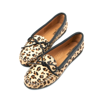 MINNETONKA-FULL LEOPARD MOC馬毛豹紋莫卡辛