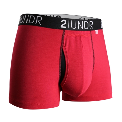 2UNDR Swing Shift 莫代爾吸排四角內褲(3吋)-紅色