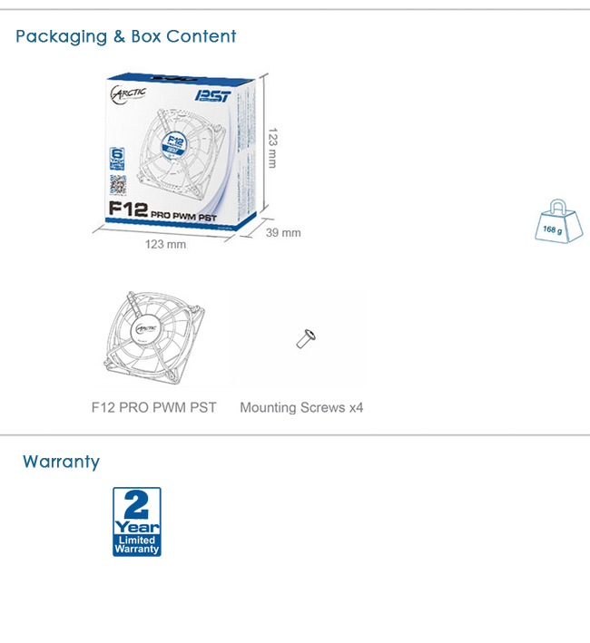 【ARCTIC】F12 Pro PWM PST 懸吊式PWM散熱風扇