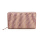 YUCCA- 六角形雙色鏤空編織牛皮手拿包 - 粉紅色 D0033025C55 product thumbnail 1