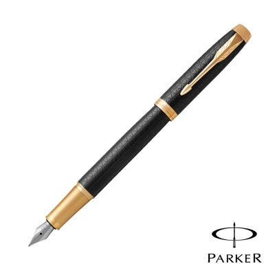 PARKER 派克 高尚NEW IM 黑桿細格紋 鋼筆