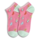 Blossom Gal 聖誕襪拼色塊造型短襪/船型襪2入組(共5色) product thumbnail 3