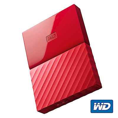 WD My Passport 2TB 2.5吋行動硬碟(紅色/薄型)