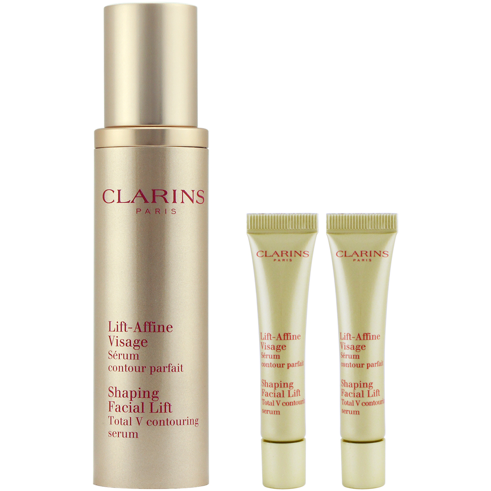 即期品CLARINS克蘭詩 V型緊緻抗引力精華50ml+10ml*2