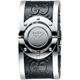 GUCCI Twirl系列 G-Logo 翻轉手鐲錶-銀x黑/33mm product thumbnail 1