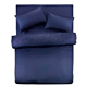 義大利Famttini-典藏原色 單人三件式精梳棉被套床包組-深藍 product thumbnail 1