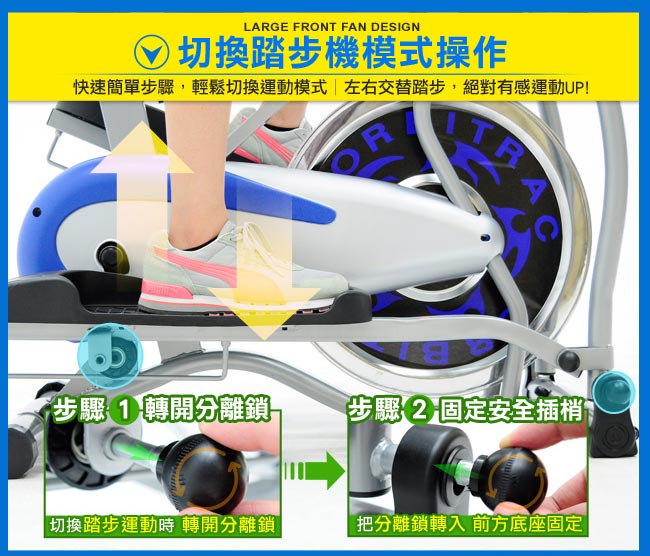 SAN SPORTS 飛輪車2IN1手足健身車