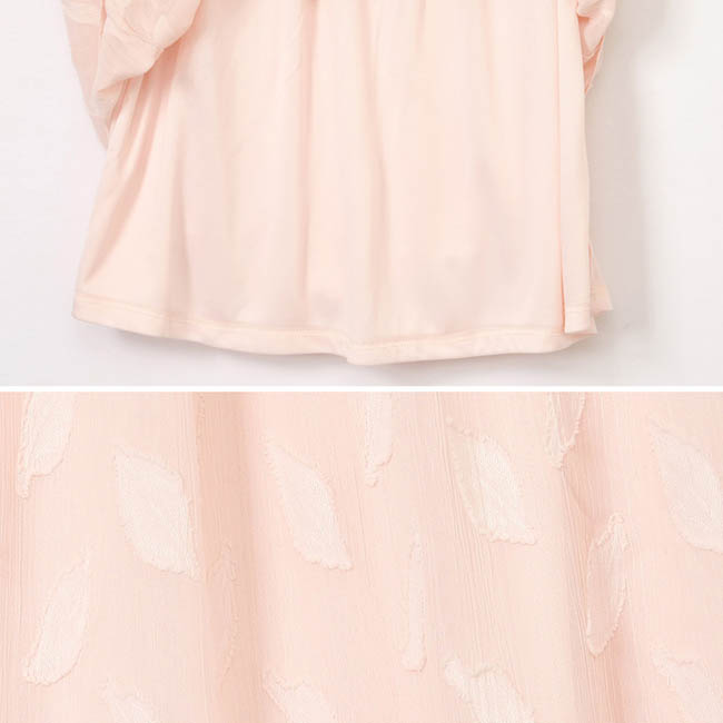 東京著衣-yoco 好女孩立體花紋百搭及膝裙-S.M.L(共三色)