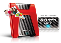 ADATA 威剛 HD650 1TB USB3.0 2.5吋行動硬碟 -紅