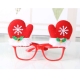 摩達客 聖誕派對造型眼鏡-雪花紅手套 product thumbnail 1