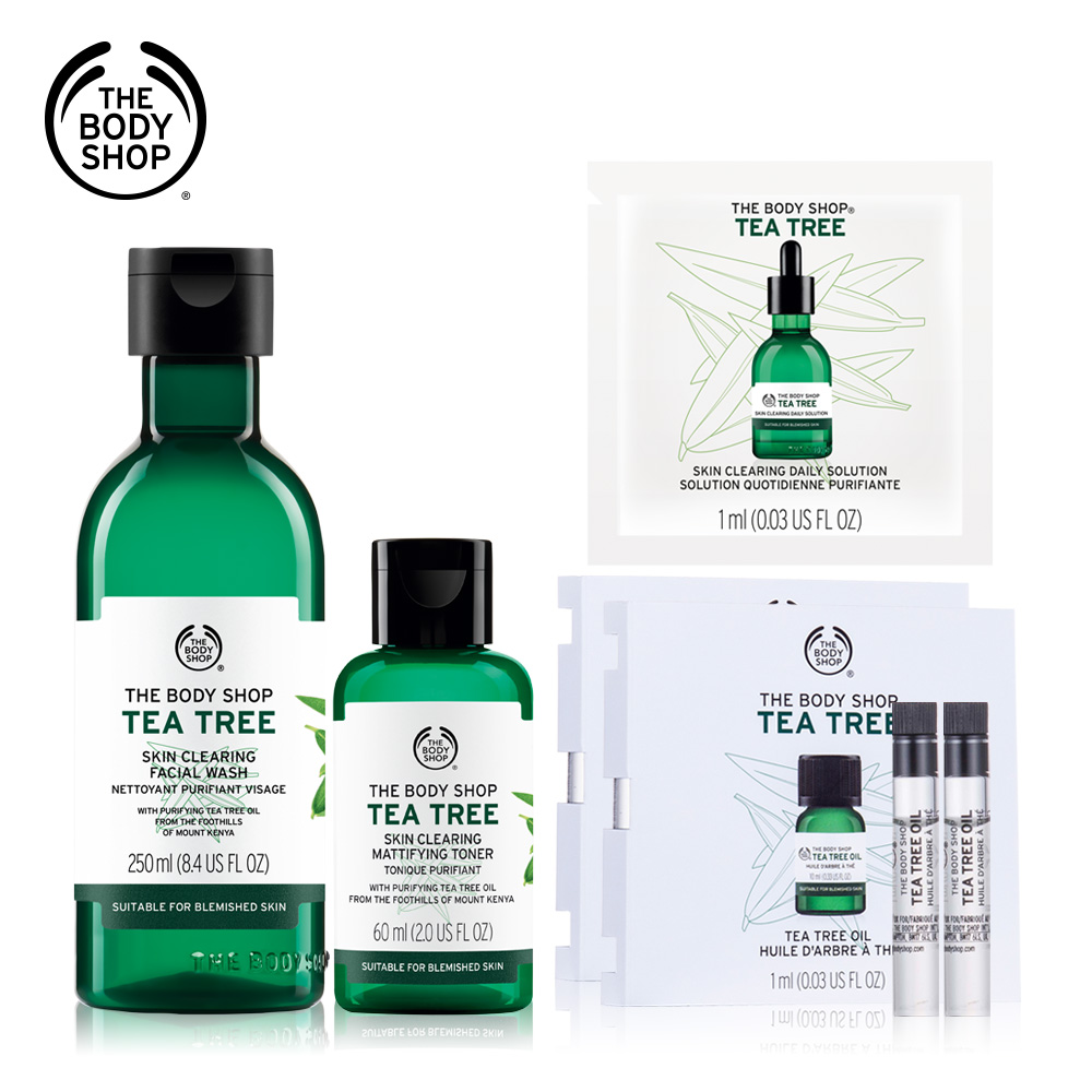 The Body Shop 茶樹淨膚潔面5件組