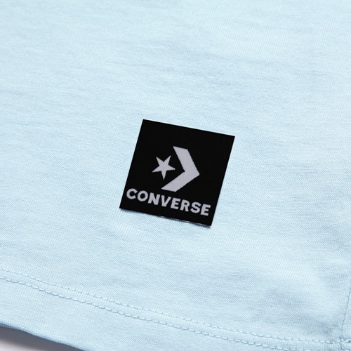 CONVERSE-男休閒短T恤10005821-A03-水藍