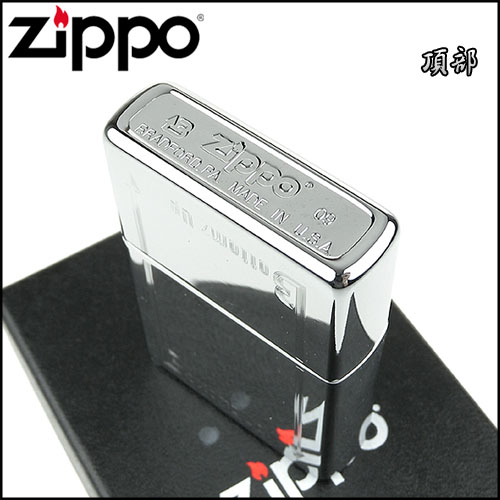 【ZIPPO】美系~Bottomz Up-頂部Logo刻印打火機
