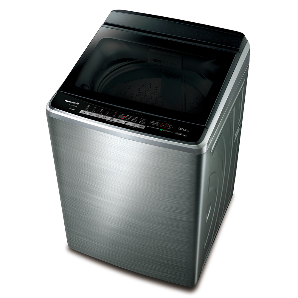 Panasonic 國際牌15公斤變頻洗衣機NA-V168EBS-S 不鏽鋼