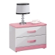 床頭櫃 妮芬蒂1.7尺二抽 粉紅白 愛比家具 product thumbnail 1