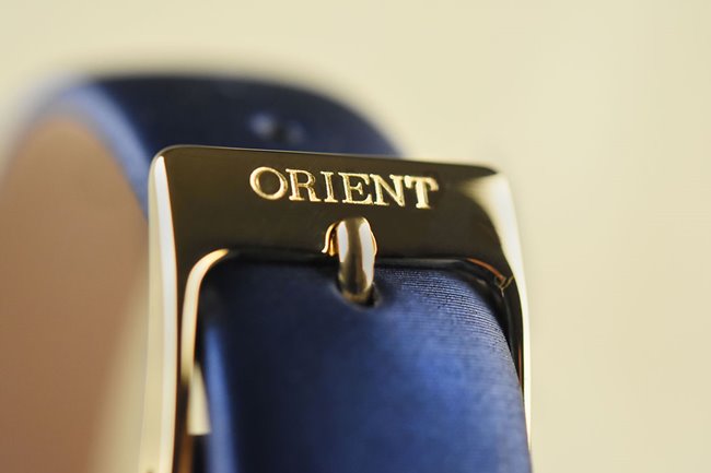 ORIENT 東方錶 ELEGANT系列 時尚絹布錶帶機械女錶-藍/36mm