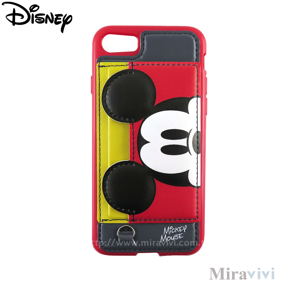 Disney迪士尼iPhone 8/7(4.7吋)可立式經典大頭皮革保護套