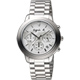 agnes b. 環遊世界地圖計時腕錶(BT3018X1)-白x銀/39mm product thumbnail 1