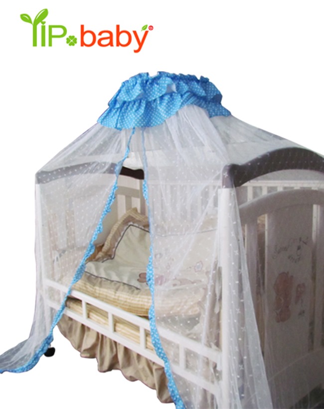 YIP Baby 多功能高級嬰兒床蚊帳組(L/藍)