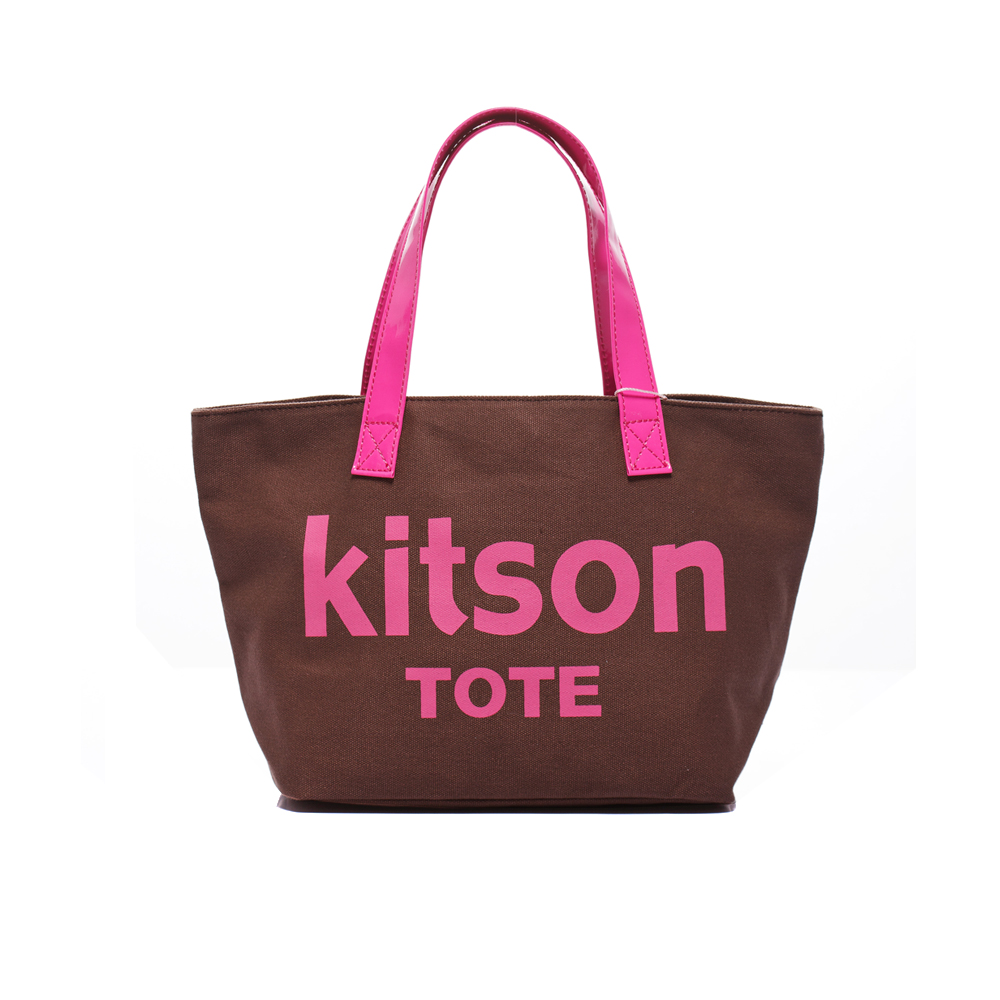 kitson 美式學院風迷你托特包(BROWN)