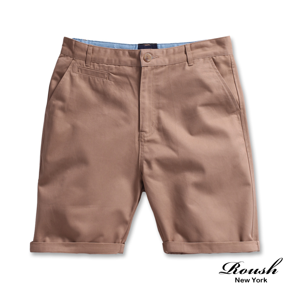 ROUSH-牛仔褲頭設計短版水洗短褲(4色)