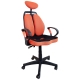雙背可調式頭枕護腰PU座墊機能椅辦公椅電腦椅(七色) product thumbnail 1