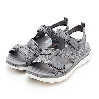 SKECHERS(女)時尚休閒系列Flex Appeal2.0涼鞋-39075GRY