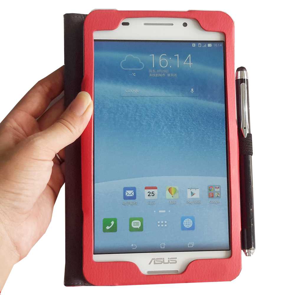 ASUS FonePad7 FE375 防電磁波 旋轉款 皮套+螢幕貼 組合