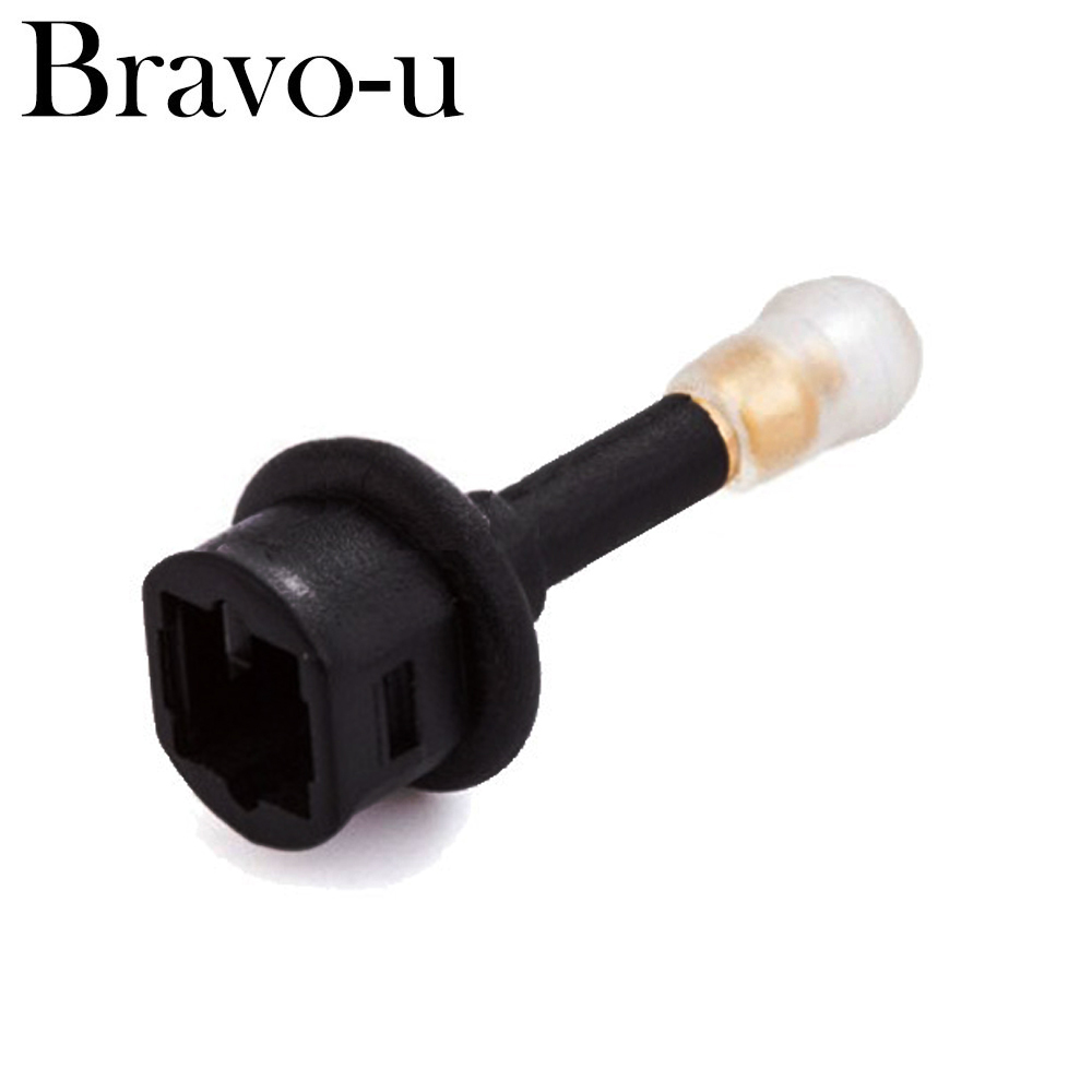 Bravo-u 數位光纖方口轉圓口轉接頭(2入組)