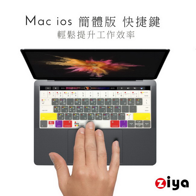 Macbook Pro13 / 15 Touch Bar 鍵盤保護膜 簡體版 快捷鍵