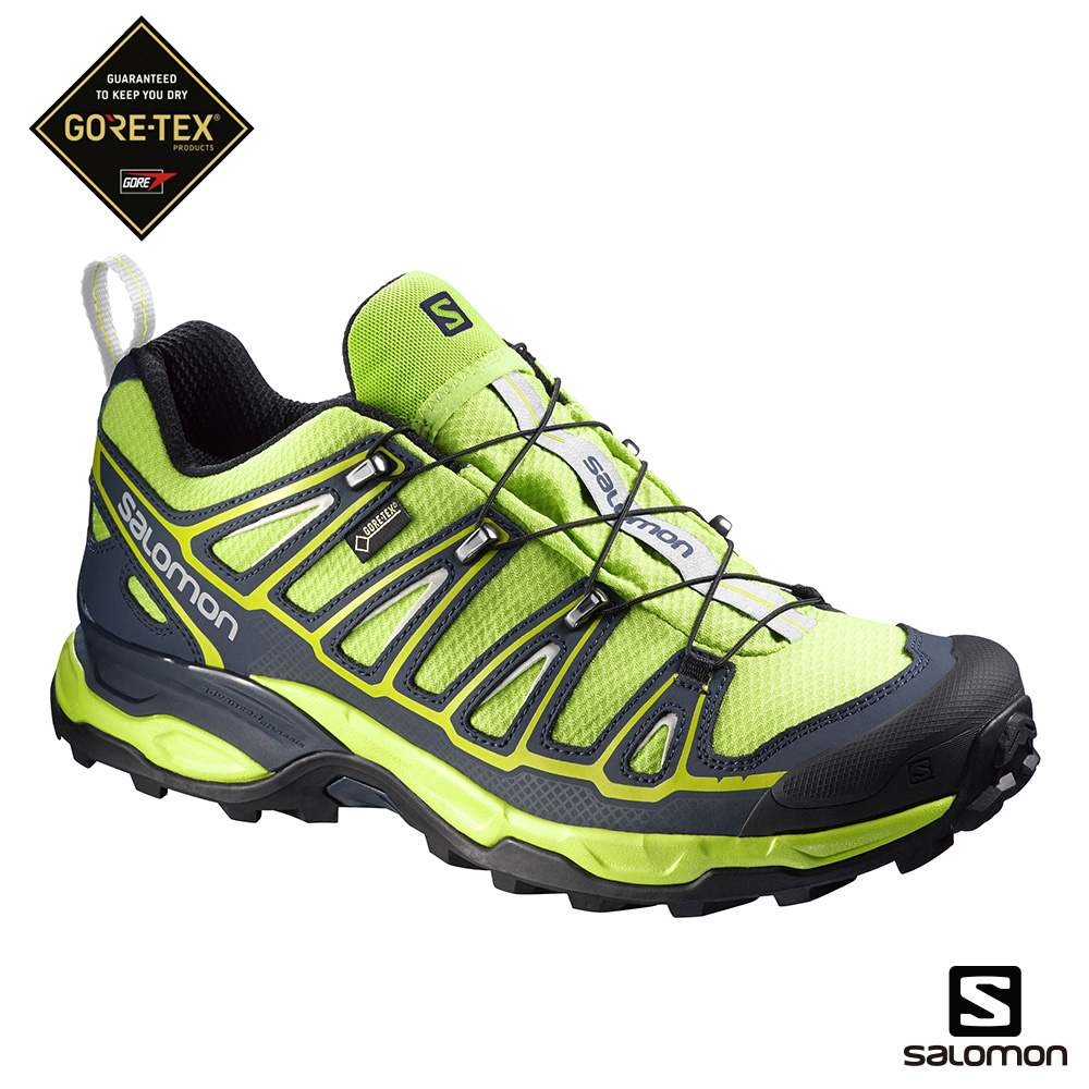 Salomon 登山鞋 低筒 GORETEX 防水 男 X ULTRA 2 綠