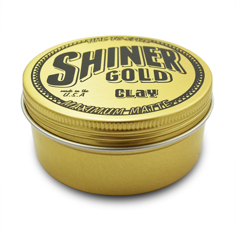 Shiner Gold MATTE CLAY高黏度無光澤髮泥(金)113g