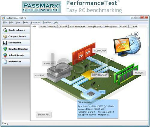 PassMark Performance Test 單機版 (下載)