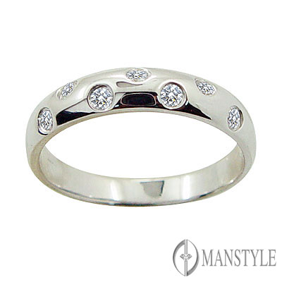 MANSTYLE「幸運星」0.20ct . 南非天然鑽戒