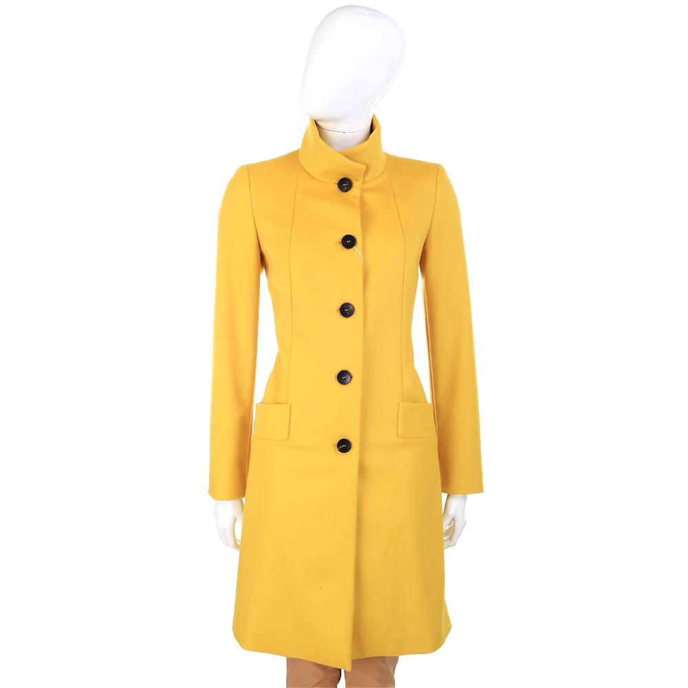 MARELLA 立體剪裁排釦大衣外套(黃色)