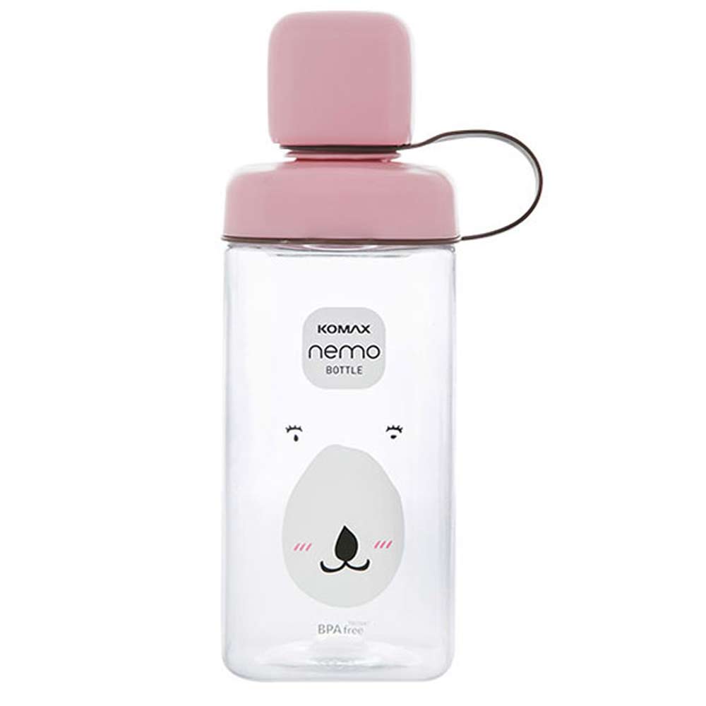 KOMAX糖果色水瓶430ml(粉紅熊)(8H)
