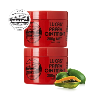 Lucas Papaw Ointment 澳洲木瓜霜 200g/瓶x2入